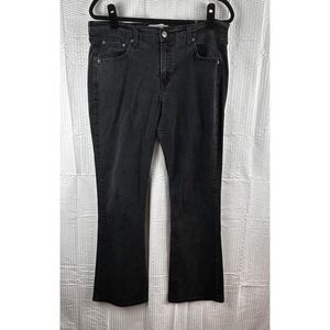 Levi‎ Strauss Signature Womens Bootcut Stretch Jeans Black Size 14 Medium